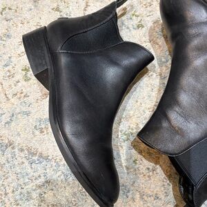 Cole Haan Black Leather Ankle Boots